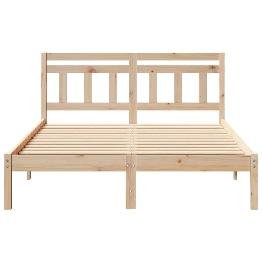 Cadre de lit Marron 120 x 200 cm Pin massif - 5
