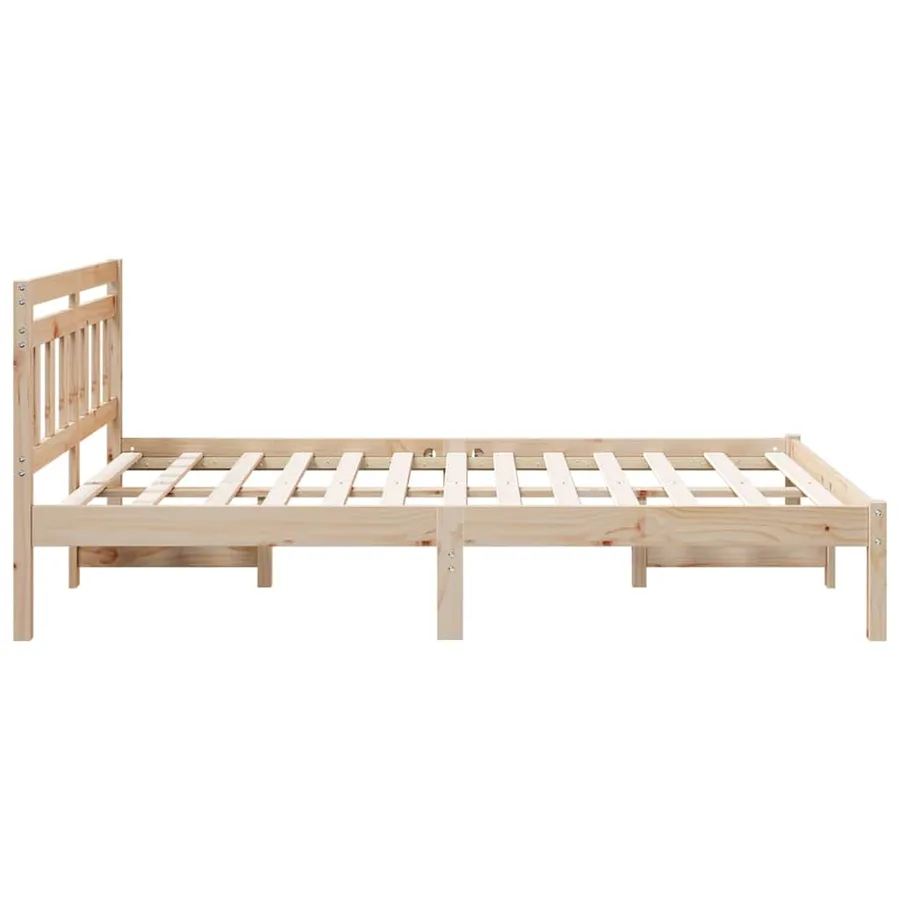 Cadre de lit Marron 120 x 200 cm Pin massif - 6