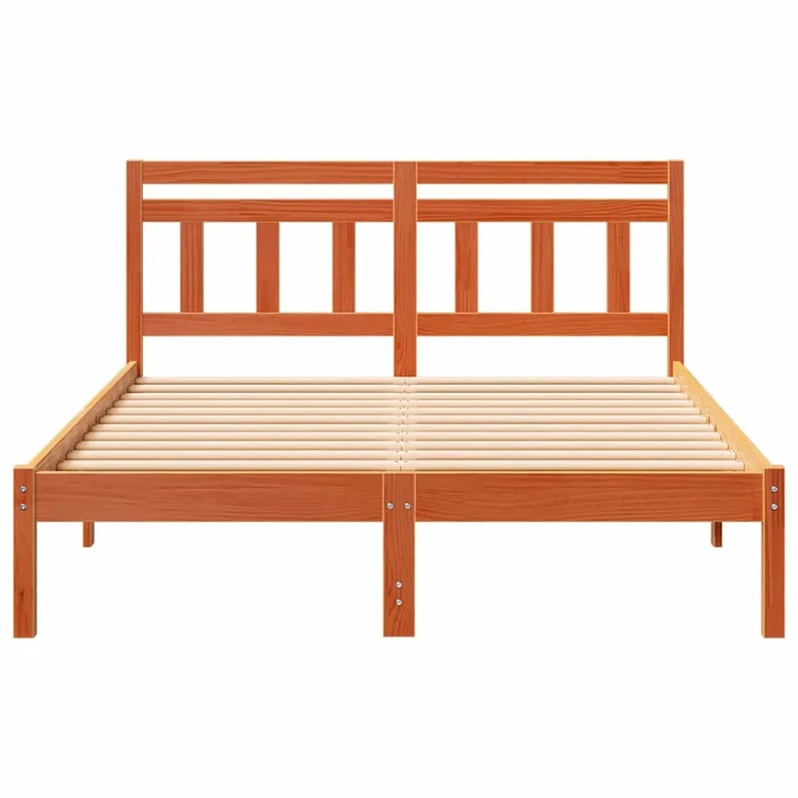 Cadre de lit Marron 120 x 200 cm Pin massif - 5
