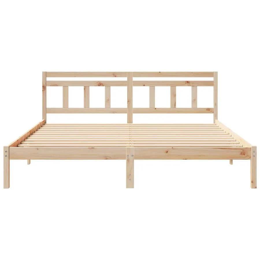 Cadre de lit Marron 180 x 200 cm Pin massif - 5