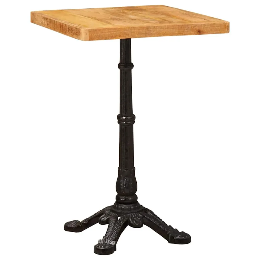 Table bistrot Marron 50 x 50 x 76 cm Bois de mangue massif - 2
