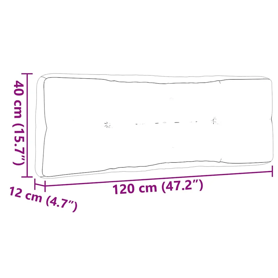 Coussins de palette lot de 7 noir tissu - 13