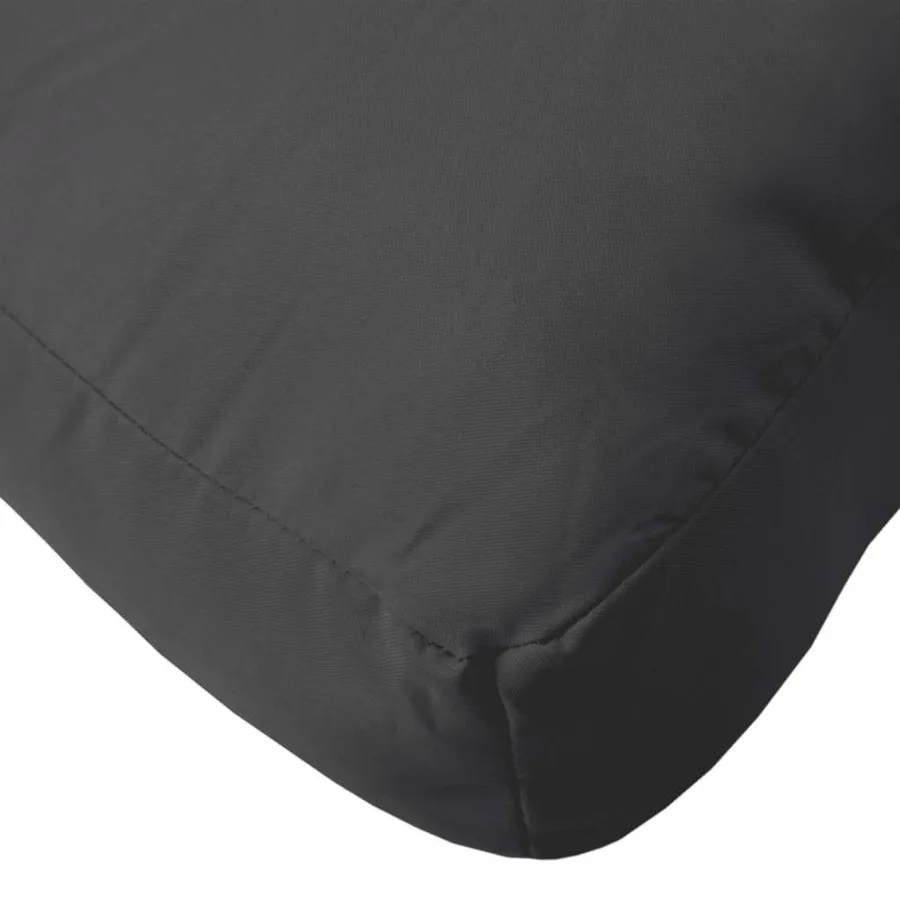 Coussins de palette lot de 7 noir tissu - 8
