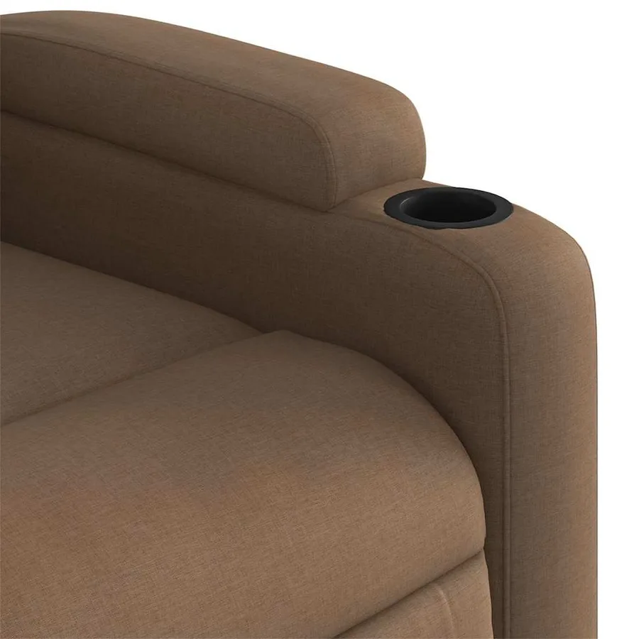 Fauteuil inclinable Marron Tissu - 8