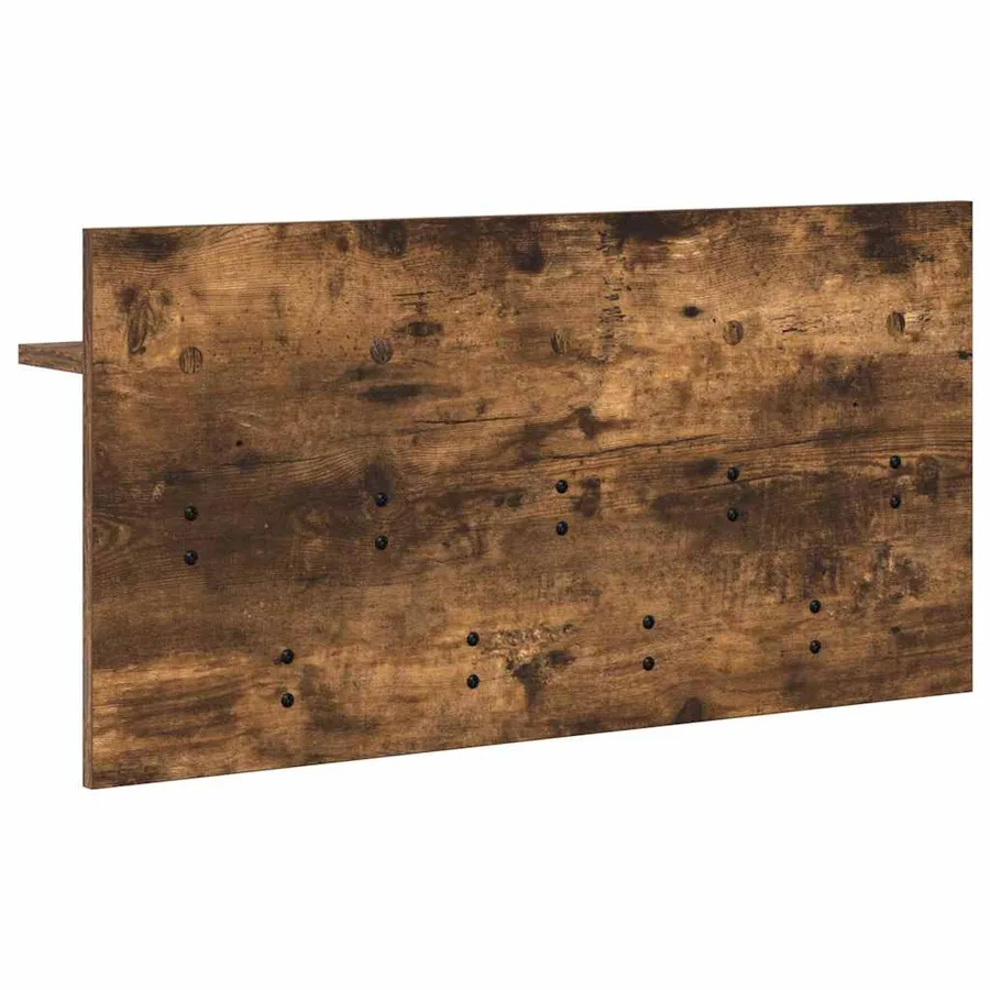 Porte-manteau mural avec étagère Chêne fumé 80 x 40 x 12 cm - 7