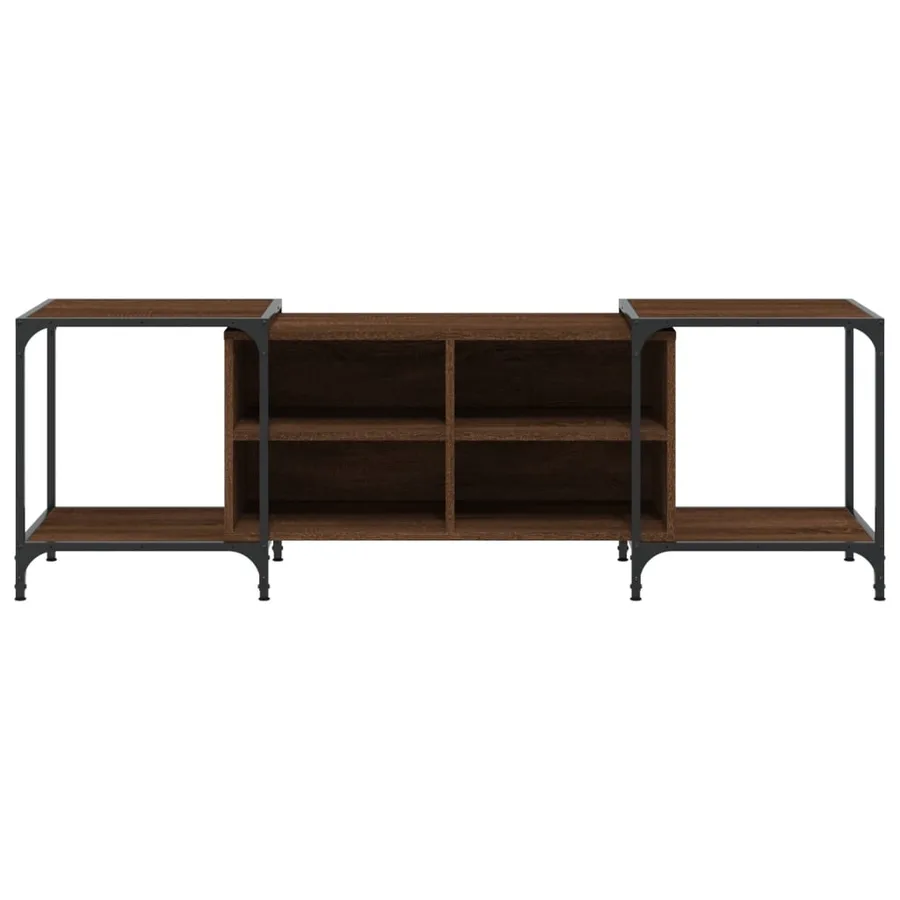 Meuble TV chêne marron 153x37x50 cm bois d'ingénierie - 4