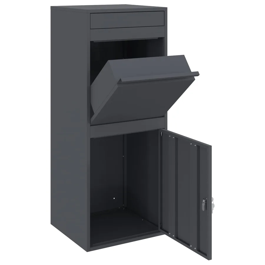 Boîte de dépôt de colis Anthracite 47,5 x 38 x 59 cm Acier - 4