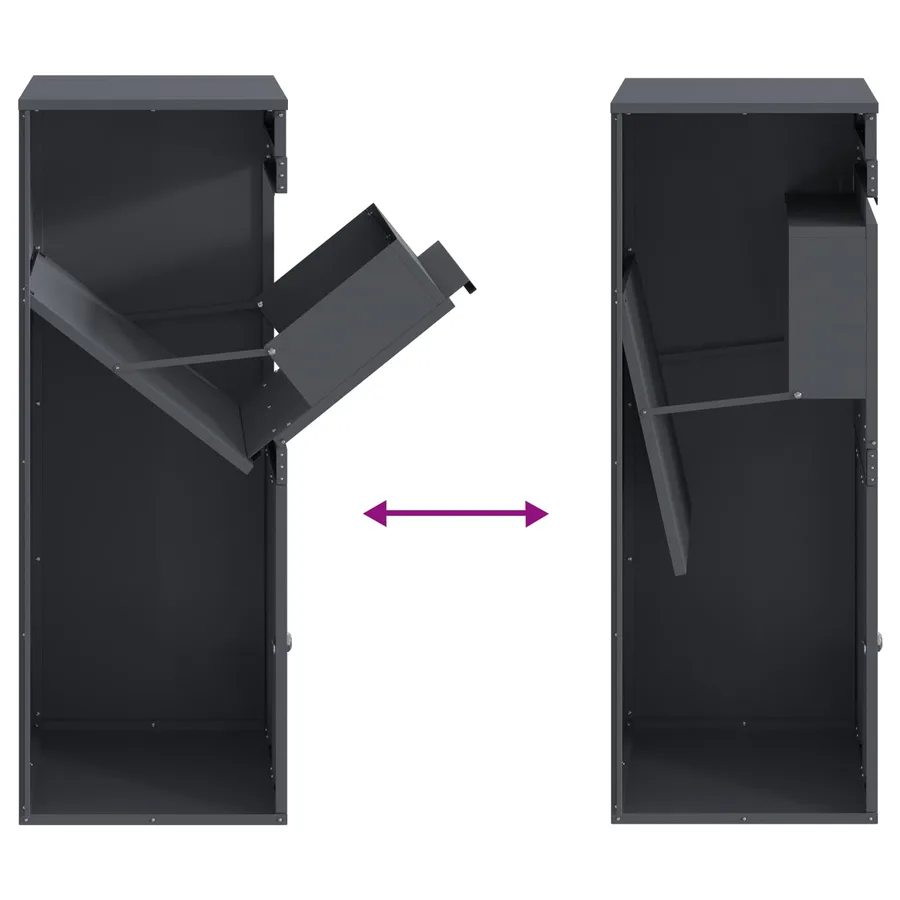 Boîte de dépôt de colis Anthracite 47,5 x 38 x 59 cm Acier - 8