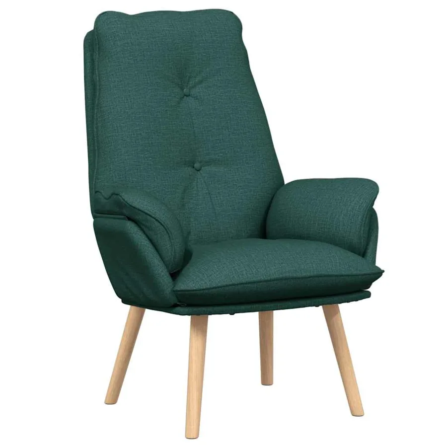 fauteuil Vert foncé 69 x 74 x 93 cm Tissu et Contreplaqué - 2
