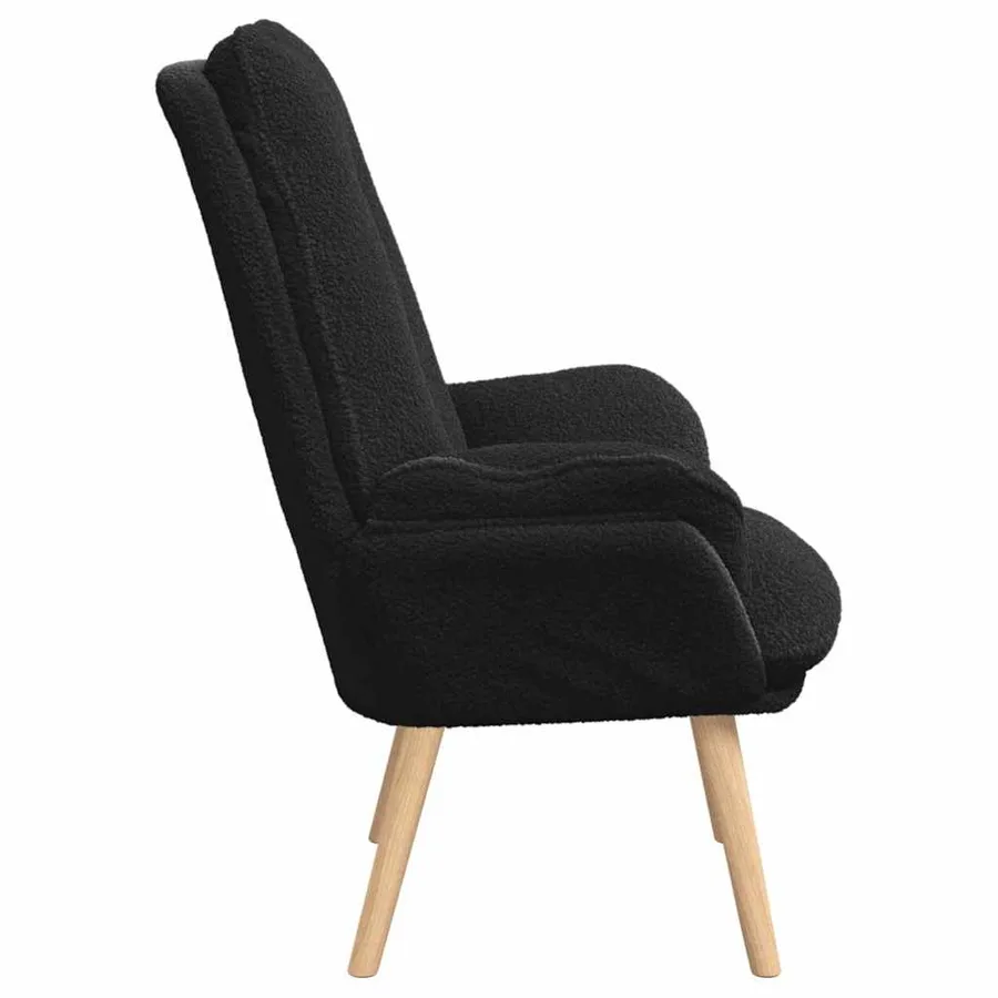 fauteuil Noir 69 x 74 x 93 cm Tissu Sherpa - 5