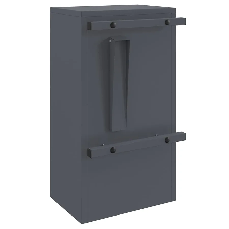 boîte aux lettres avec porte Anthracite 30 x 20 x 55 cm Acier - 7