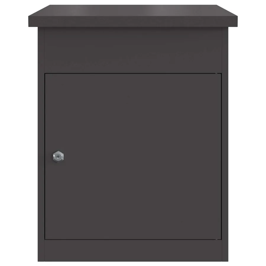 Boîte de dépôt de colis avec porte Noir 47,5 x 38 x 59 cm Acier - 5