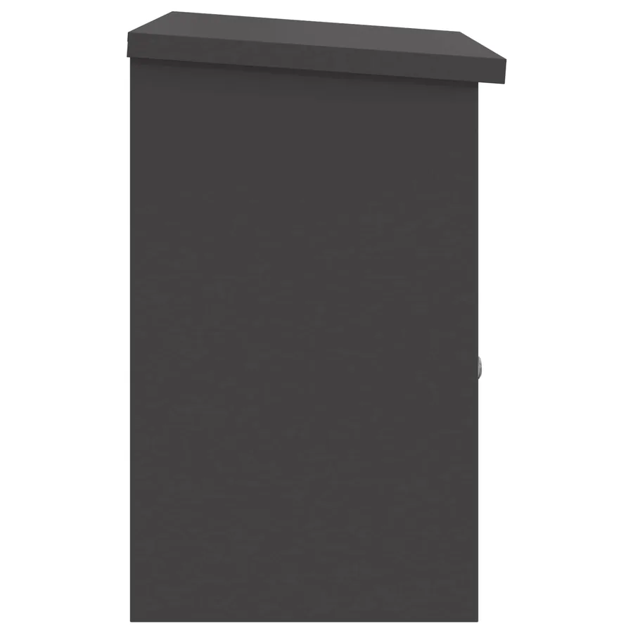 Boîte de dépôt de colis avec porte Noir 47,5 x 38 x 59 cm Acier - 6
