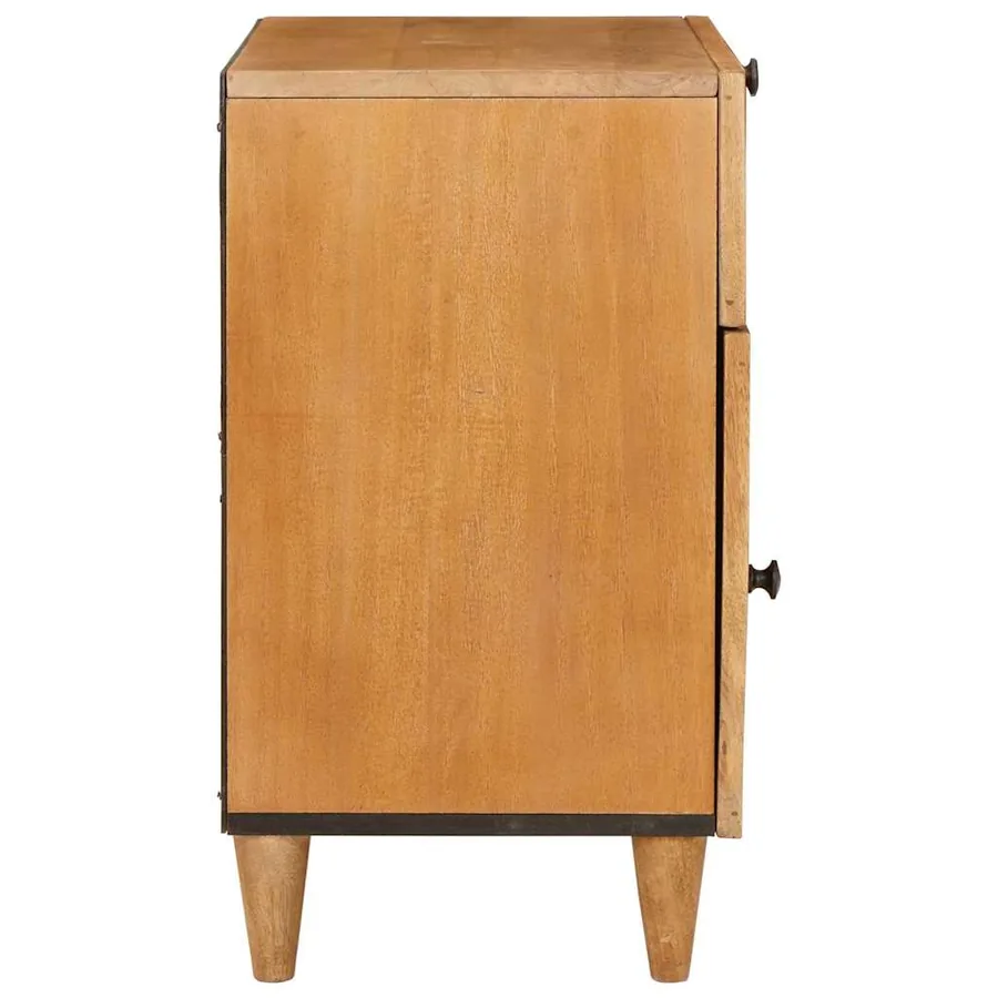 Table de chevet Marron Clair 50 x 33 x 60 cm Bois d'ingénierie - 4