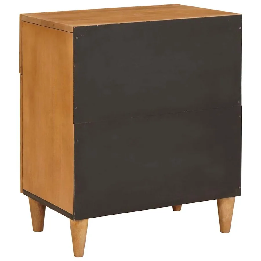 Table de chevet Marron Clair 50 x 33 x 60 cm Bois d'ingénierie - 5