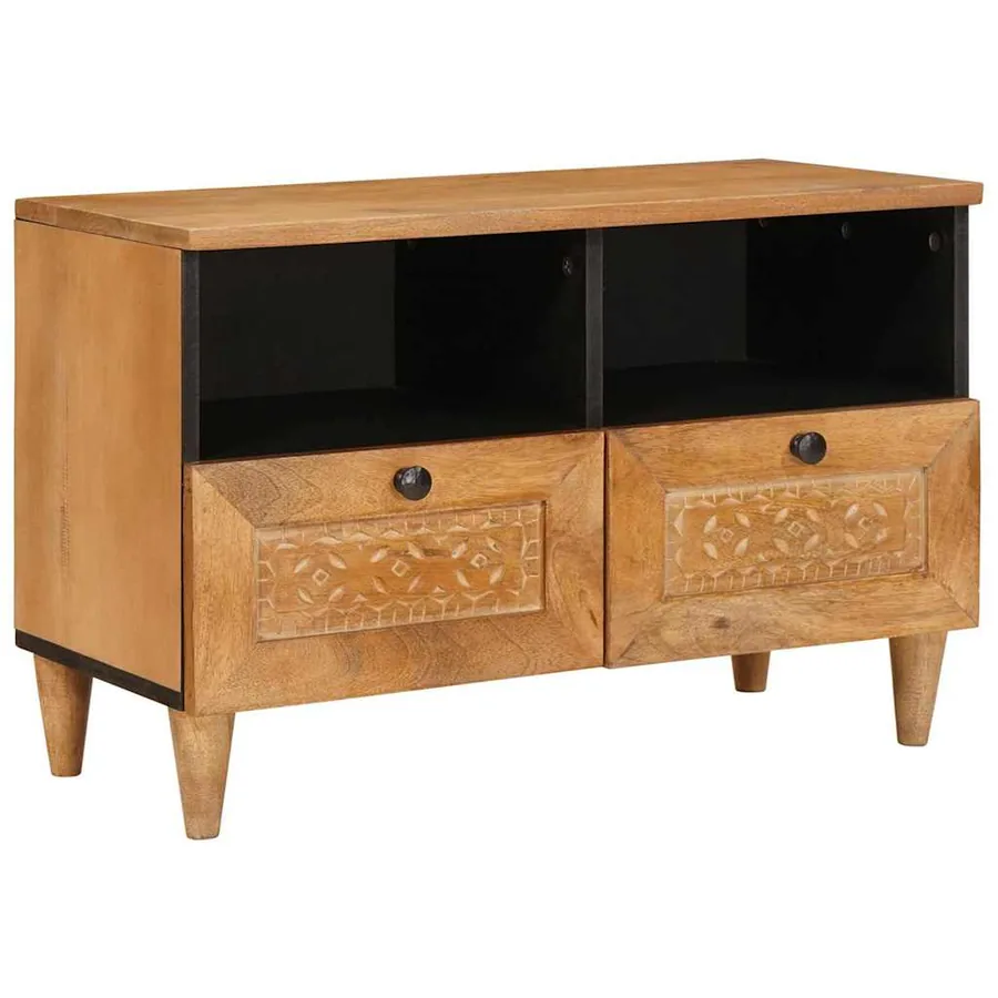 Unites TV Marron Clair 70 x 33 x 46 cm Bois d'ingénierie