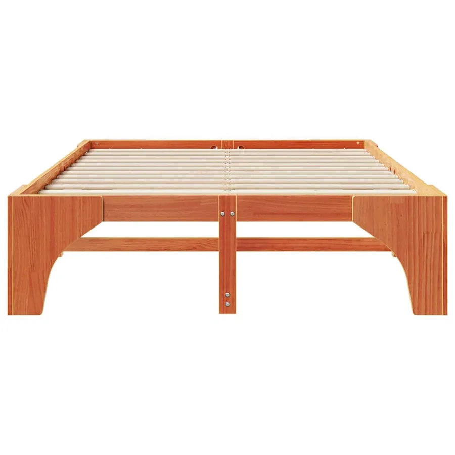 Cadre de lit Marron 160 x 200 cm Pin massif - 5