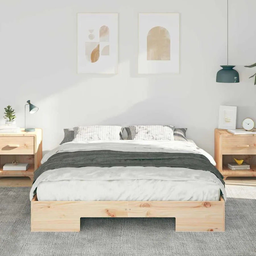 Cadre de lit Marron 160 x 200 cm - 3