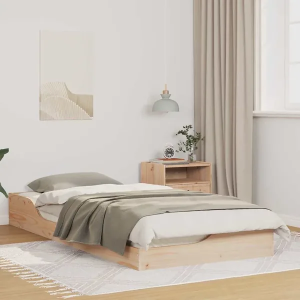 Cadre de lit Marron 100 x 200 cm Pin massif