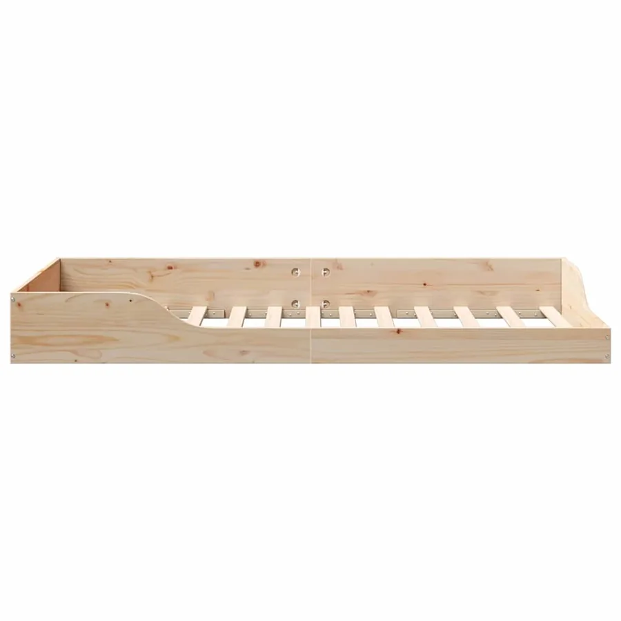 Cadre de lit Marron 100 x 200 cm Pin massif - 6