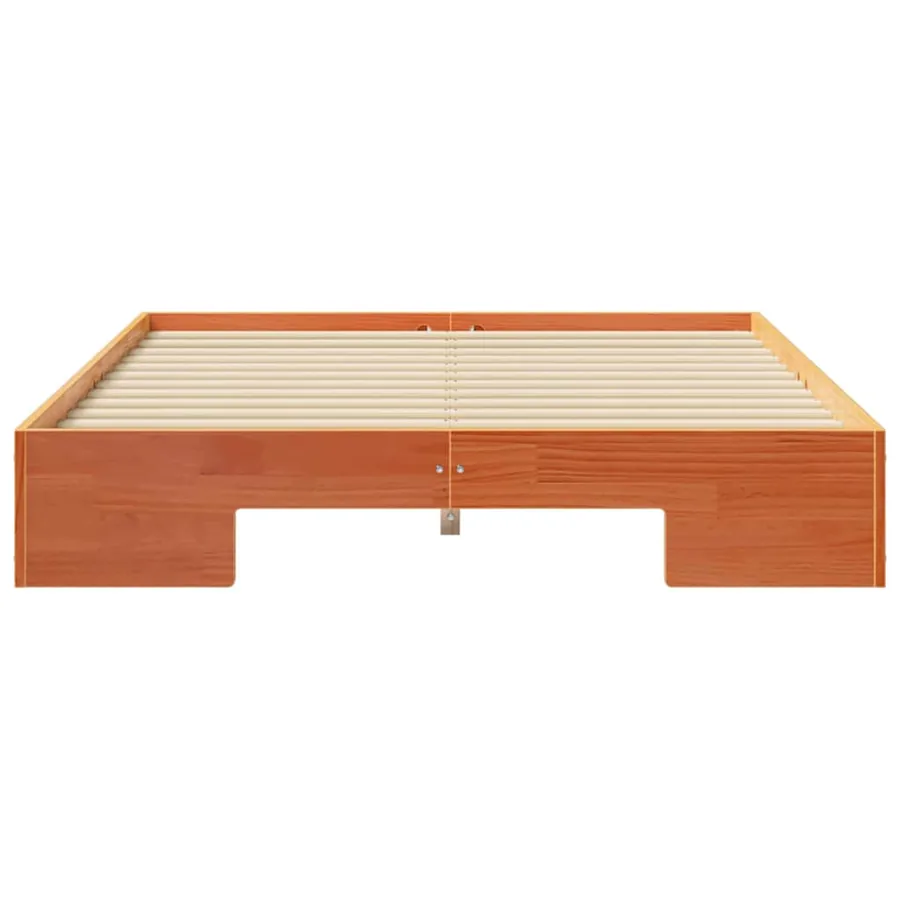 Cadre de lit Marron 140 x 190 cm - 5