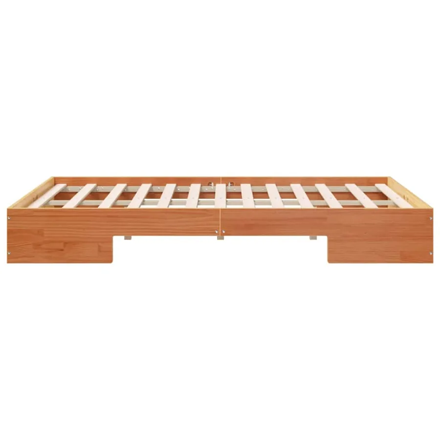 Cadre de lit Marron 140 x 190 cm - 6