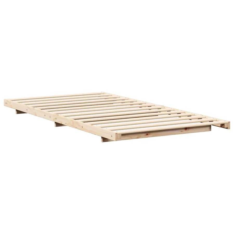 Cadre de lit Marron 75 x 190 cm Pin massif - 4