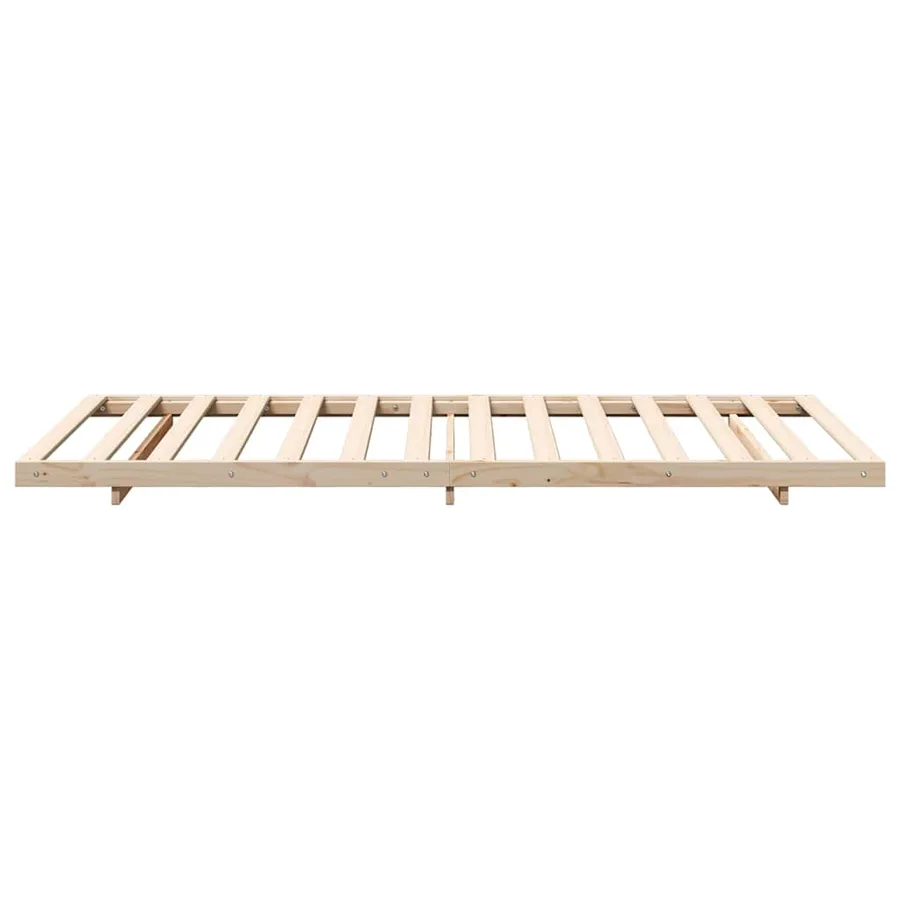 Cadre de lit Marron 75 x 190 cm Pin massif - 6