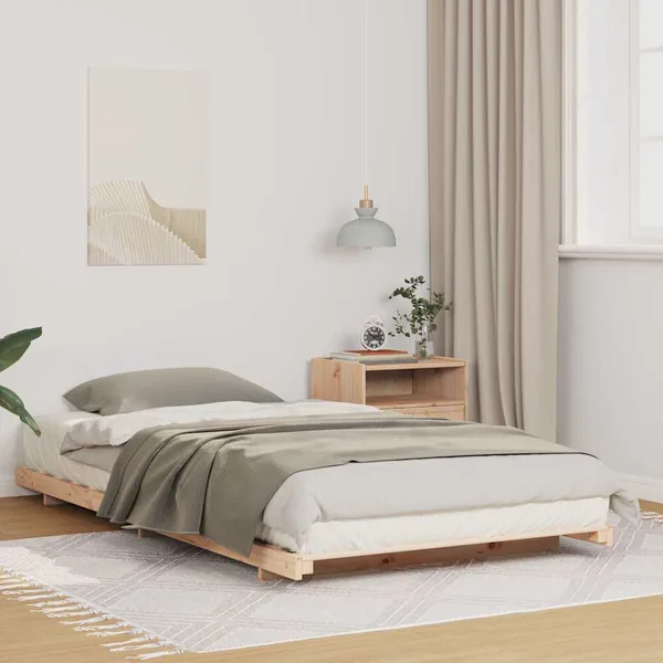 Cadre de lit Marron 90 x 200 cm Pin massif