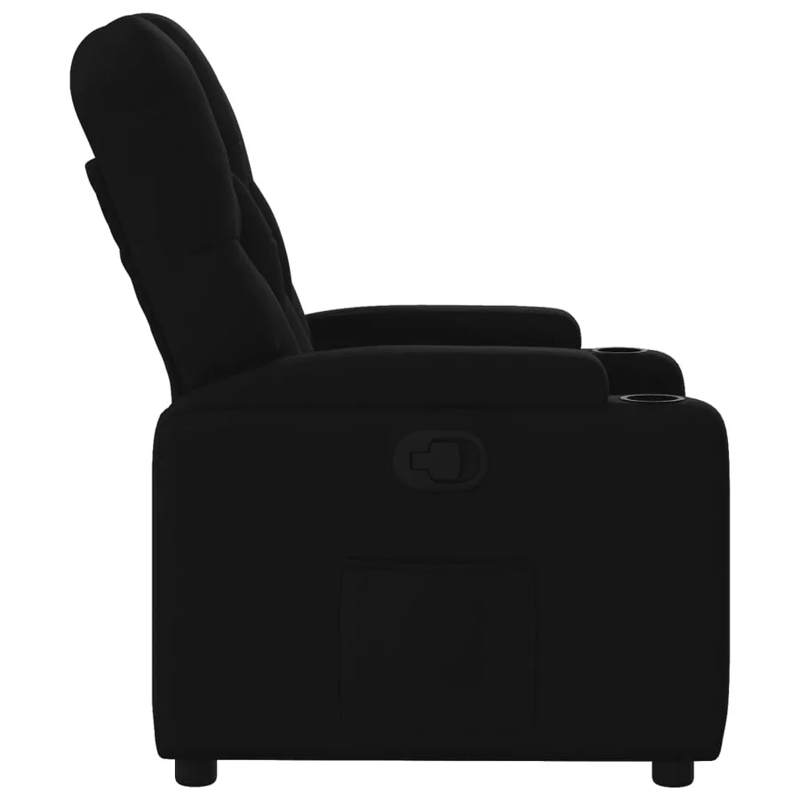 Fauteuil inclinable Noir Tissu - 7