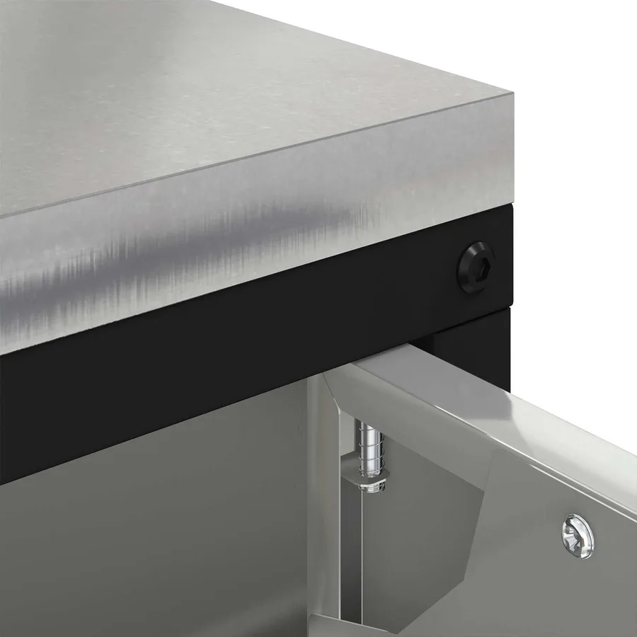 Rangement de cuisine HATTEM Argenté 90 x 50 x 53 cm Acier - 11