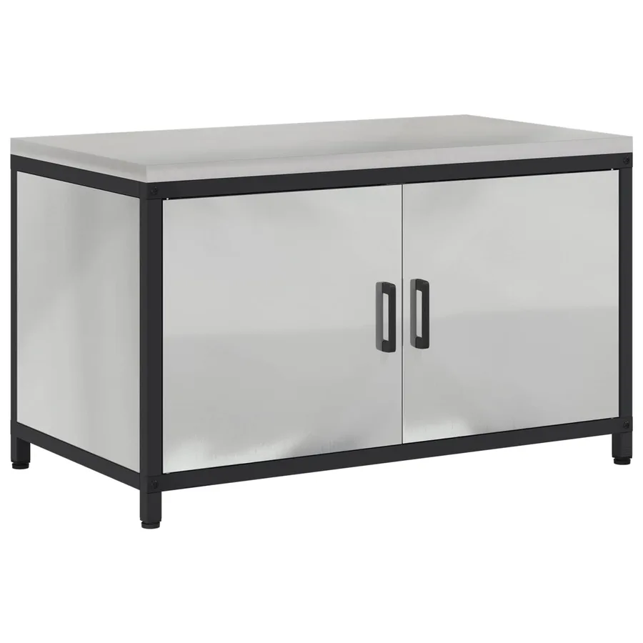 Rangement de cuisine HATTEM Argenté 90 x 50 x 53 cm Acier - 2
