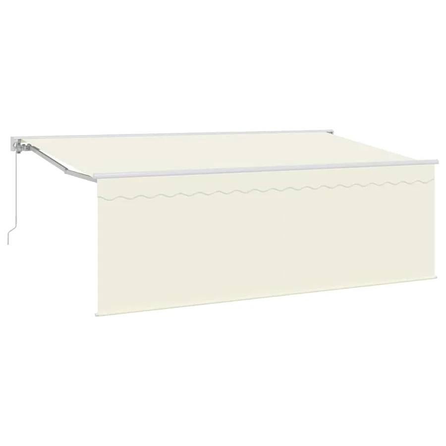 Auvent Rétractable Crème 350 x 200 cm Polyester et Aluminium - 2