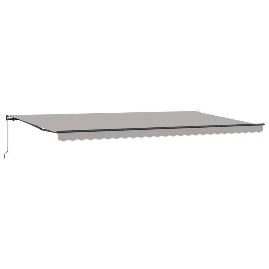 Auvent rétractable Gris clair 600 × 300 cm - 4