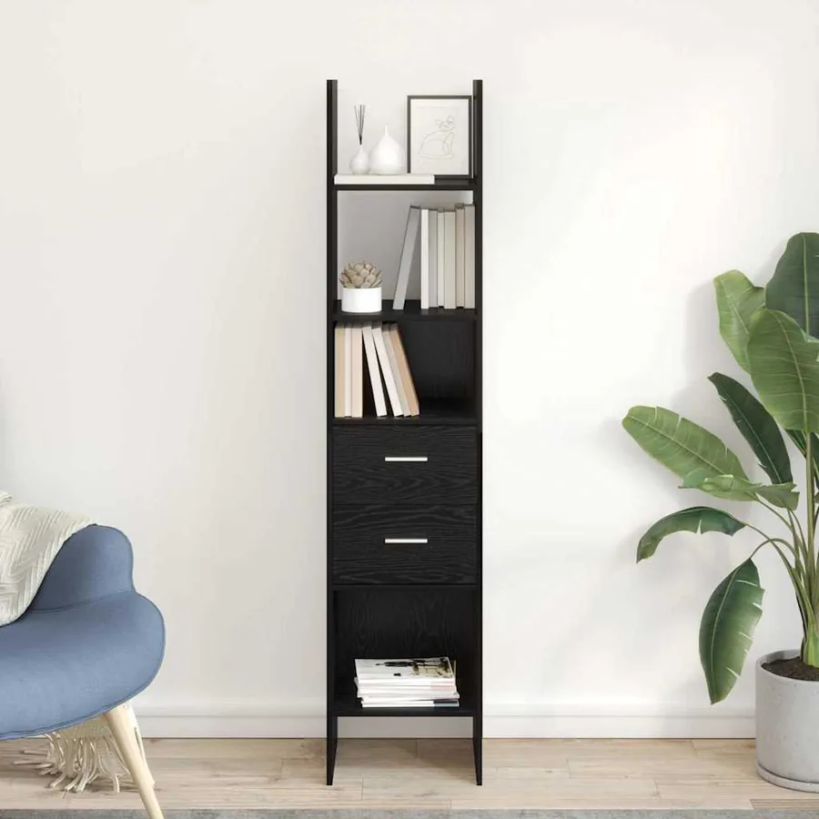 Bibliothèque Chêne noir 40 x 35 x 180 cm Bois d'ingénierie