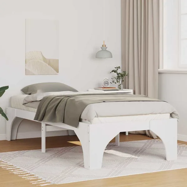 Cadre de lit Blanc 80 x 200 cm Pin massif