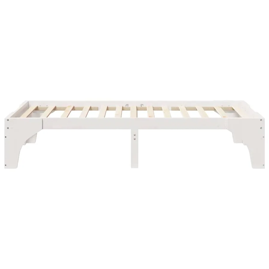 Cadre de lit Blanc 80 x 200 cm Pin massif - 6