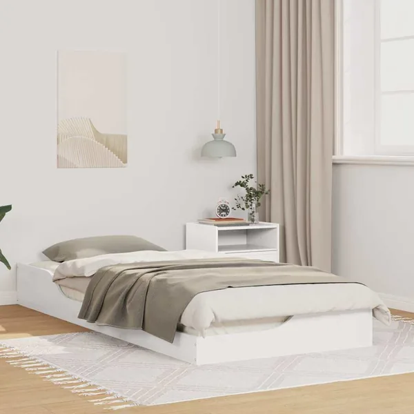 Cadre de lit Blanc 80 x 210 cm Pin massif