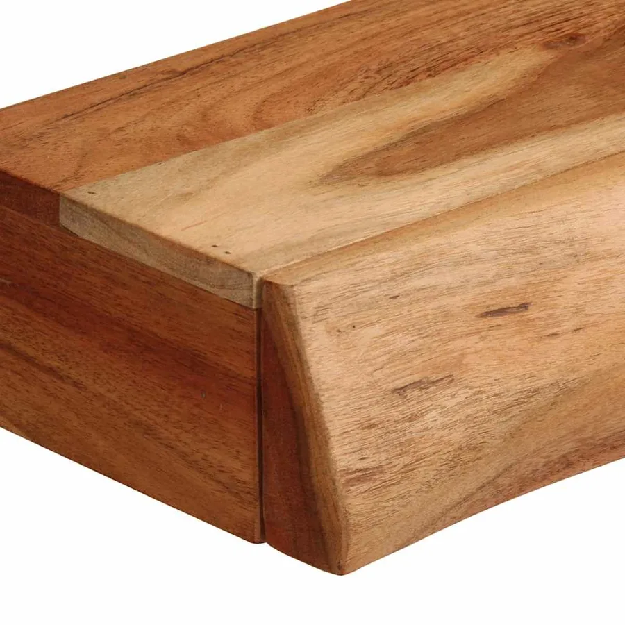 Étagères murales 2 pcs 60x17x8 cm bois massif d'acacia - 10