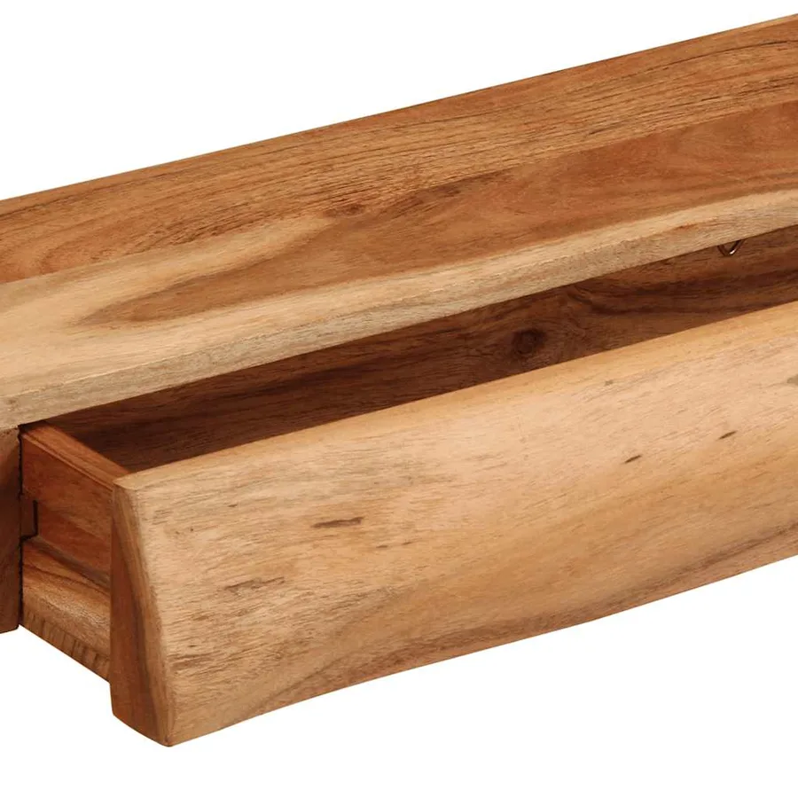Étagères murales 2 pcs 60x17x8 cm bois massif d'acacia - 9