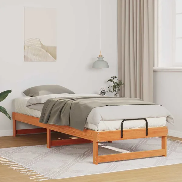 Cadre de lit Marron 80 x 200 cm Pin massif