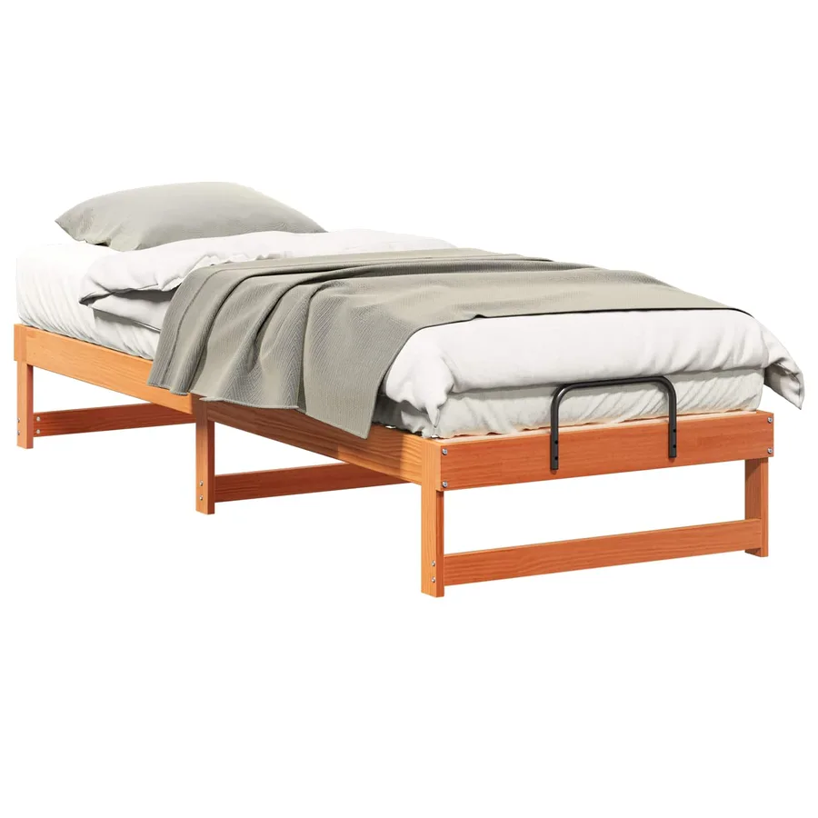 Cadre de lit Marron 80 x 200 cm Pin massif - 2