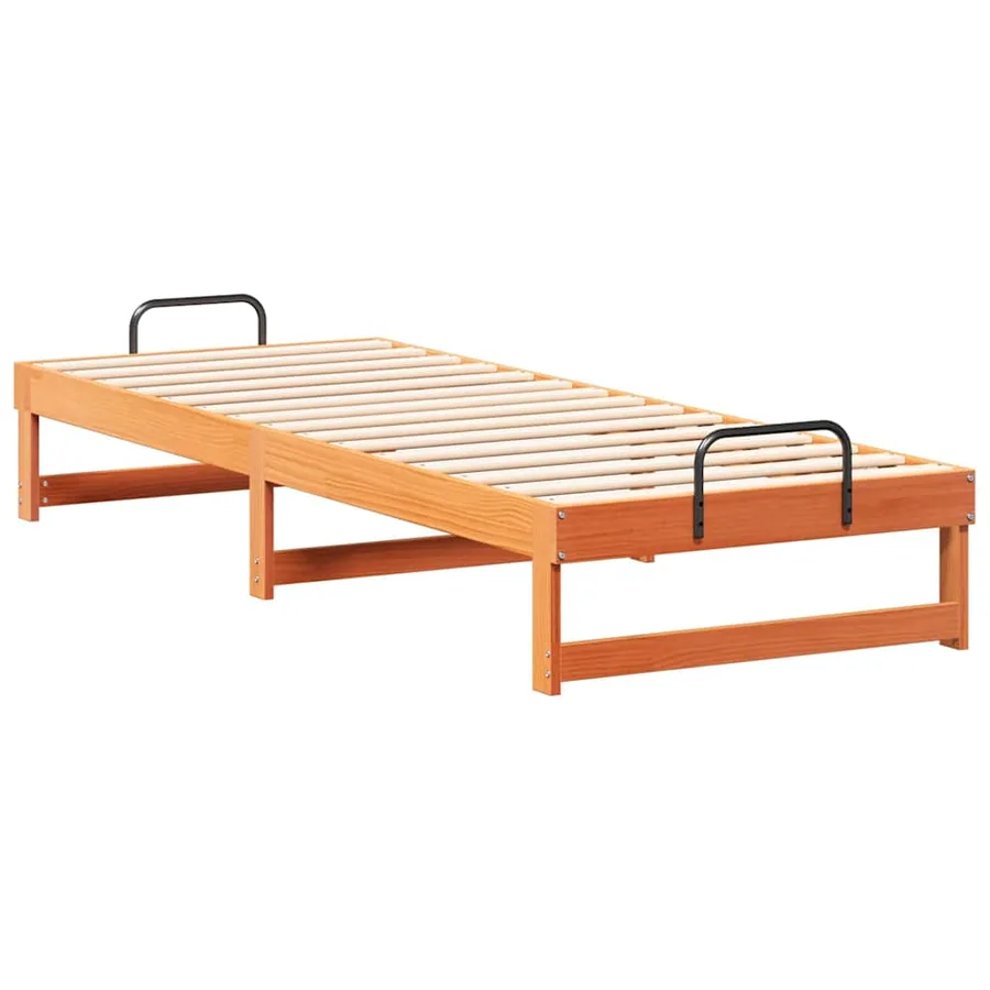 Cadre de lit Marron 80 x 200 cm Pin massif - 7