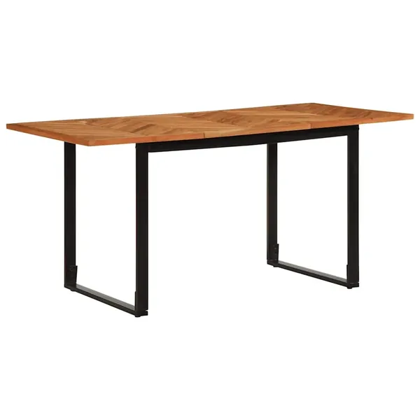 Table à manger 160x80x75 cm bois massif d'acacia
