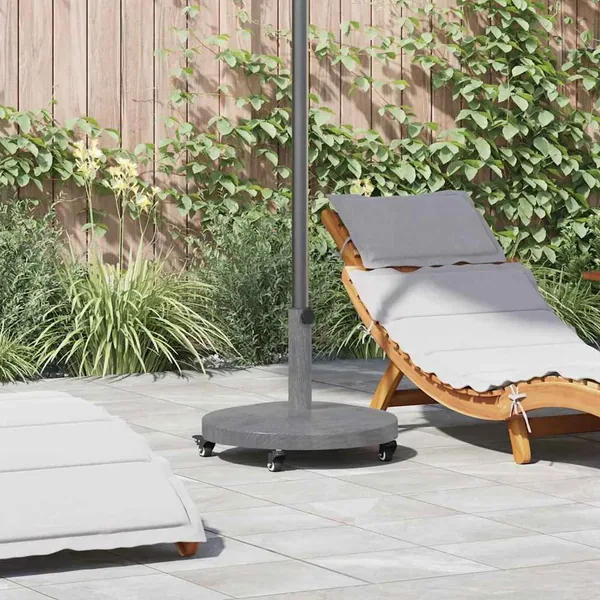 Pied de parasol Aspect Bois Gris Foncé 48 x 48 x 32 cm
