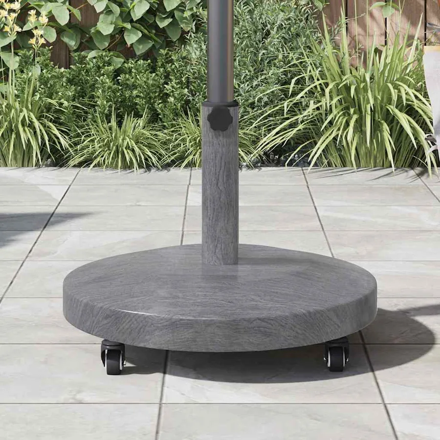 Pied de parasol Aspect Bois Gris Foncé 48 x 48 x 32 cm - 4
