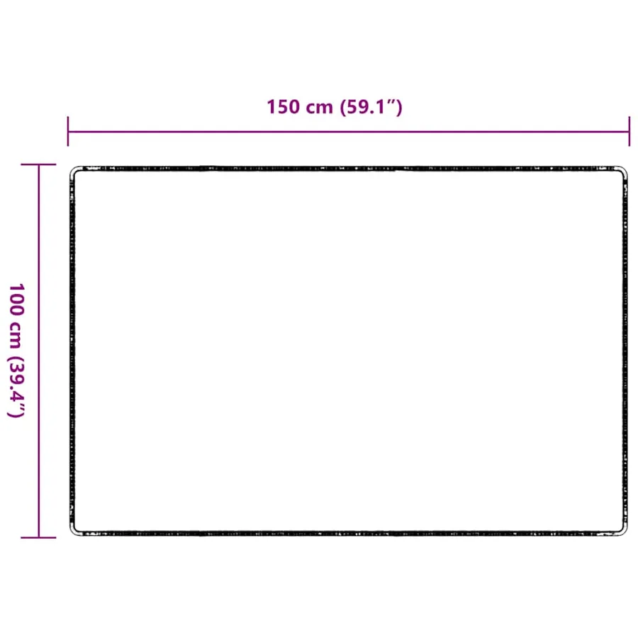 Tapis Couloir Gris clair 100 x 150 cm 100% Polypropylène - 9