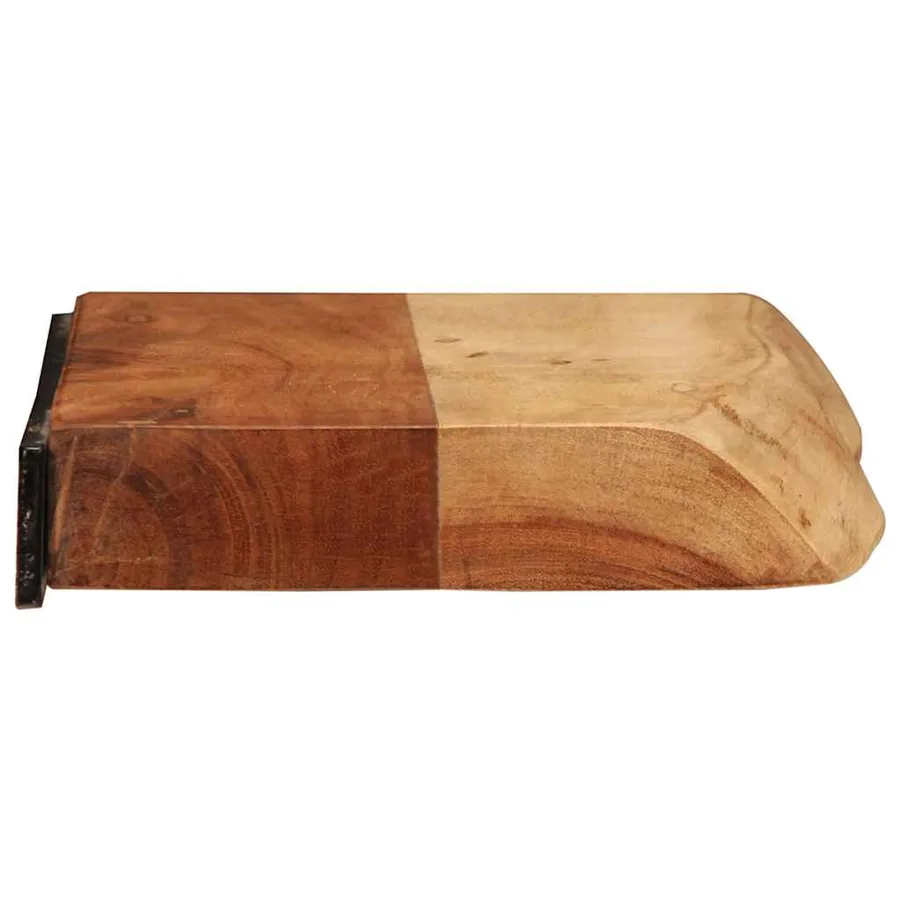 Étagères murales 2 pcs 40x20x3,5 cm bois massif d'acacia - 4