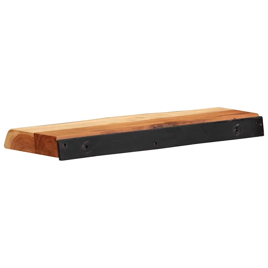 Étagères murales 2 pcs 40x20x3,5 cm bois massif d'acacia - 5