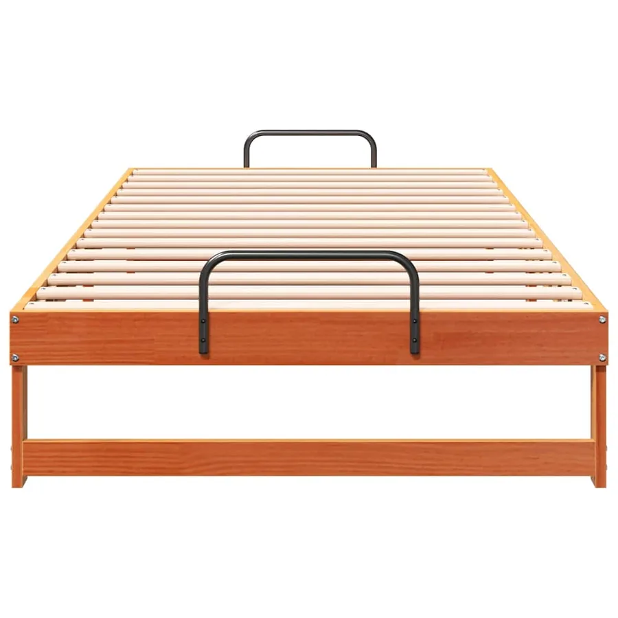 Cadre de lit Marron 100 x 210 cm Pin massif - 5